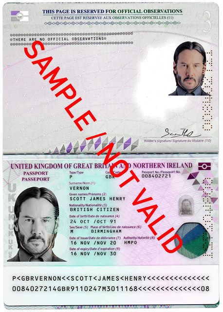 Пример PAS из исходного сайта, SAMPLE / NOT VALID